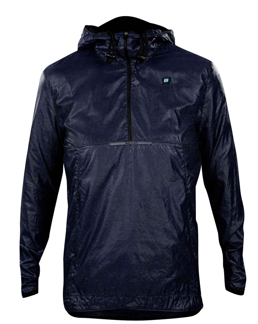 Women Biehler | Women Gravel Hooded Windbreaker Marine