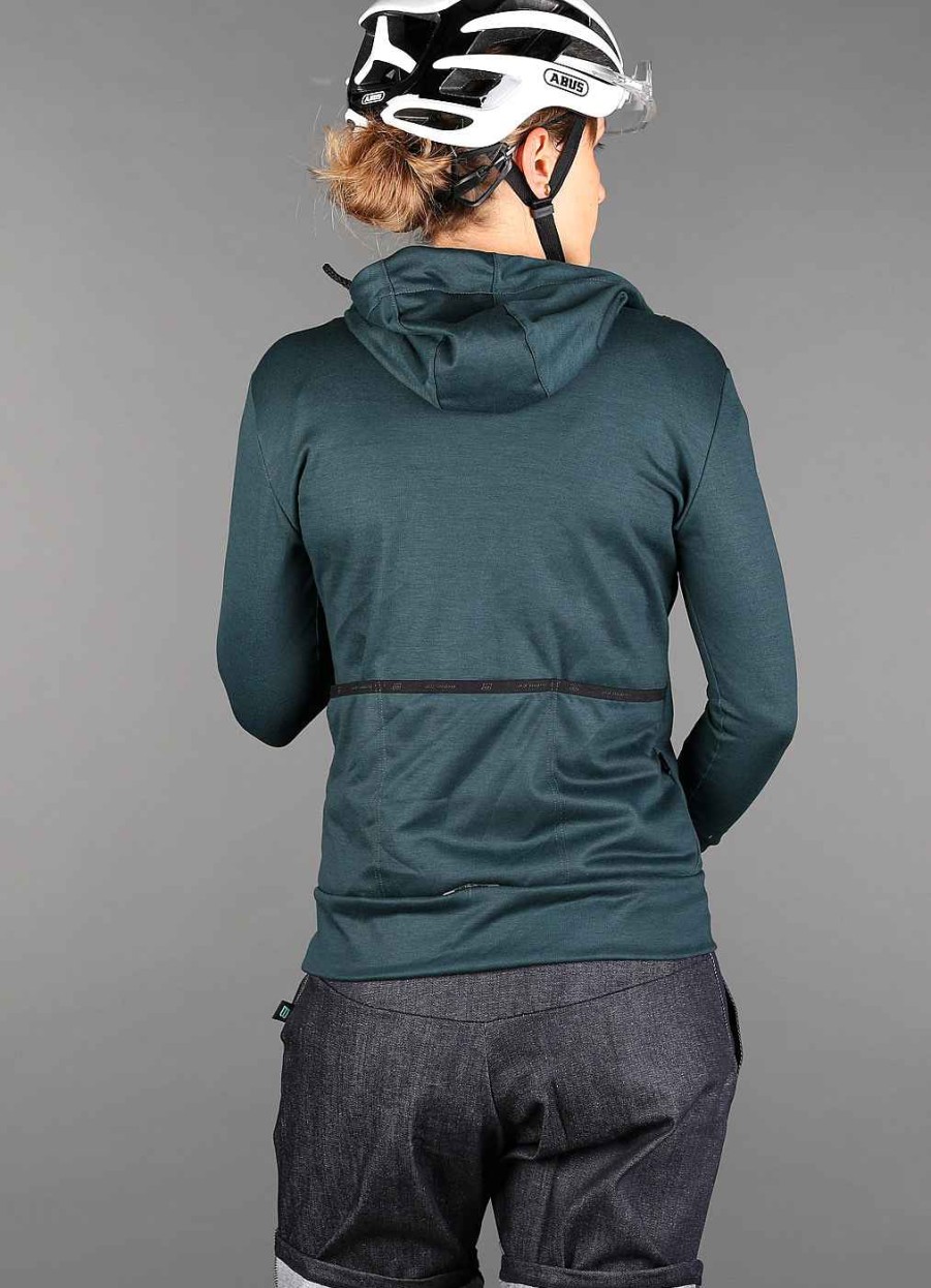 Women Biehler | Women Gravel Zipped Hoodie Deep Fiord