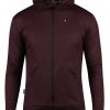 Men Biehler | Gravel Zipped Hoodie Dark Berry