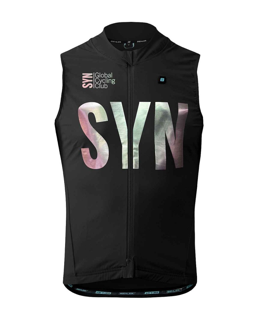 Women Biehler | Women Syndicate Mesh Back Gilet Shiny Black